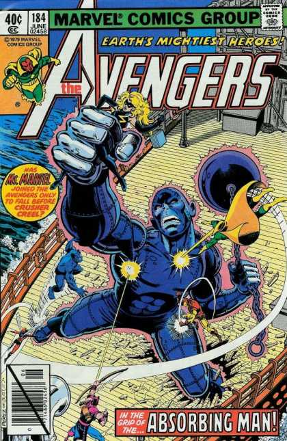 Avengers 184 - Marvel Comics Group - Absorbing Man - Mr Marvel - Superheroes - Retro Comic - George Perez