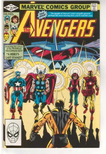 Avengers 217 - Captain America - Thor - Iron Man - Yellowjacket - Wasp