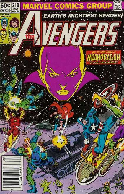 Avengers 219 - Marvel - By Divine Right Moondragon Commands - Ironman - Captain America - Tank