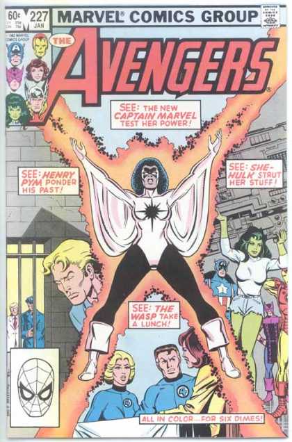 Avengers 227 - She-hulk - Henry Pym - Captain America - Captain Marvel - Wasp