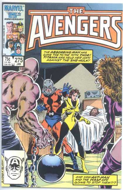 Avengers 275 - Absorbing Man - Titania - Thor - The Avengers - Marvel - John Buscema