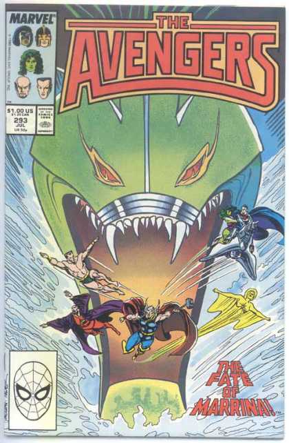 Avengers 293 - Thor - Sub-mariner - She-hulk - Monster - Hero - John Buscema