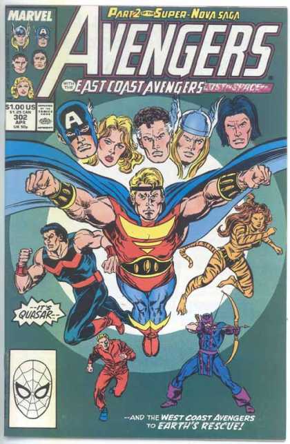 Avengers 302 - Marvel - 100 Us - 302 Apr - Part 2 Supernova Saga - East Coast Avengers - John Buscema