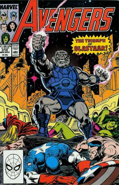 Avengers 310 - Captain America - Thor - Triumph Of Blastaar - Defeat - Marvel - Paul Ryan