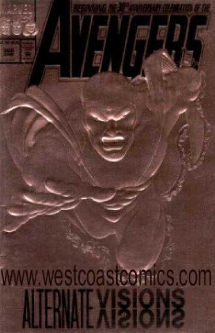 Avengers 360 - Two Tone - Caped And Masked Super Hero - Embossing - Alternate Visions - Wwwwestcoastcomicscom - Steve Epting