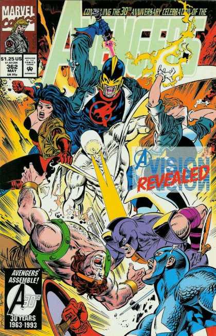 Avengers 362 - Marvel Comics - Captain America - Dazzler - Hercules - 30 Years Of Avengers - Steve Epting