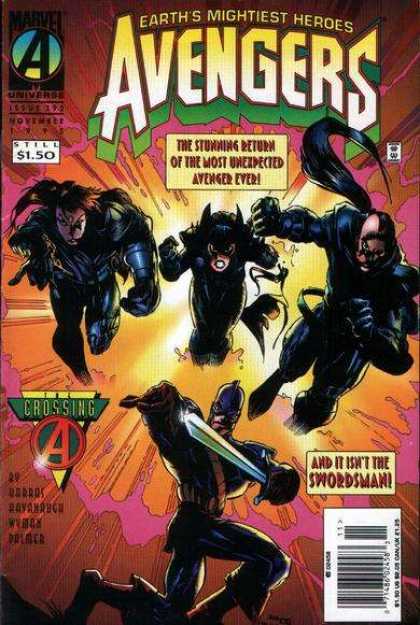 Avengers 392 - Marvel - November - Earths Mightiest Heroes - Explosion - Swordsman - Humberto Ramos