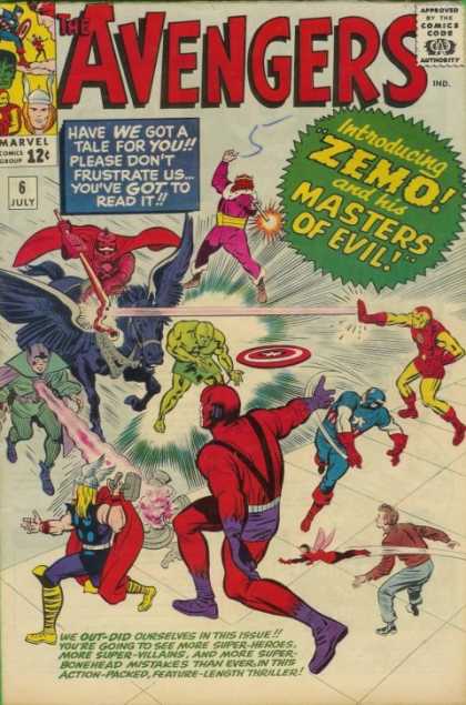 Avengers 6 - Zemo - Frisbee - Black Horse - Wings - Red Cape - Charles Stone, Jack Kirby