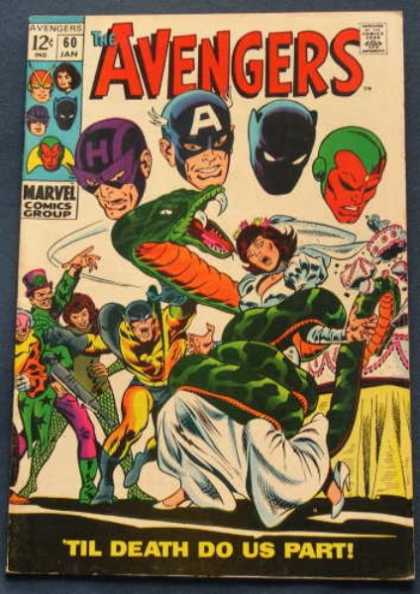 Avengers 60 - Captain America - Black Panther - Marvel - Marvel Comics - Hawkeye - John Buscema
