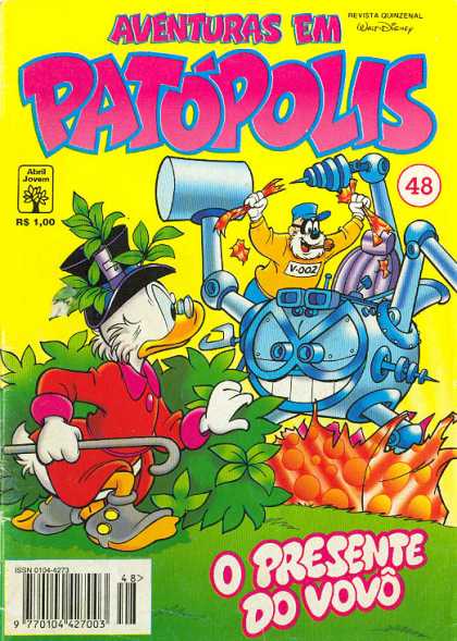 Aventuras em Patopolis 48 - Robot - Duck - Scrooge Mcduck - Walking Stick - O Presente Do Vovu00f3