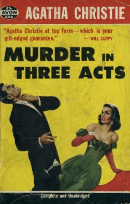 Avon Books - Murder In Three Acts: A Hercule Poirot Mystery - Agatha Christie