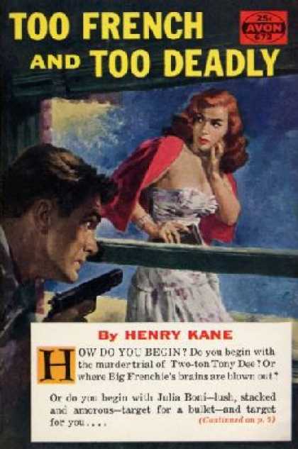 Avon Books - Too French and Too Deadly - Henry Kane