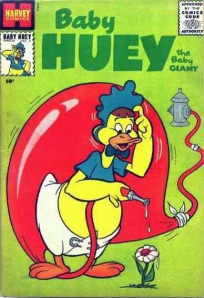 Baby Huey the Baby Giant 4 - Fire Hydrant - Water Hose - Flower - Baby - Giant