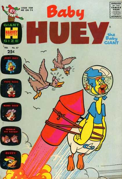 Baby Huey the Baby Giant 87 - Ducks - Papa Duck - Buzzy - Rocket - Fish Bowl