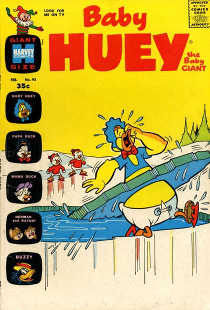 Baby Huey the Baby Giant 93 - Harvey Comics - Giant Size - Papa Duck - Mama Duck - Buzzy