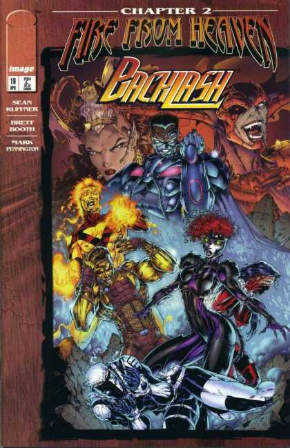 Backlash 19 - Image Comics - Fire From Heaven - Sean Ruffner - Brett Booth - Fire