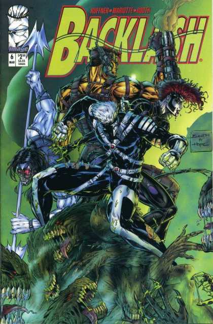 Backlash 6 - Fearsome Creatures - Muscled Man - Spear - Darkness - Weapons