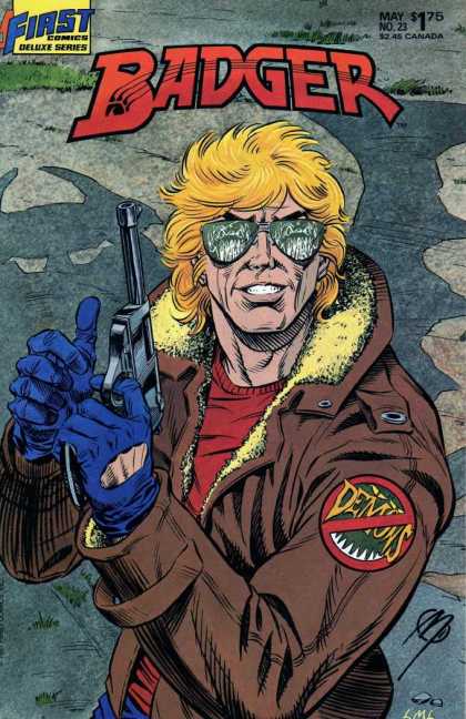 Badger 23 - First Comics - Deluxe Series - No23 - Gun - May