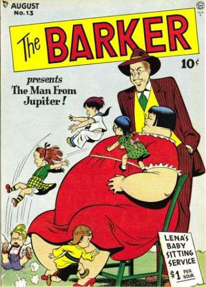 Barker 13 - August - No 13 - The Man From Jupiter - Lena - Baby Sitting Service