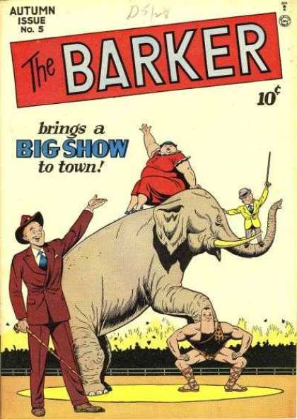 Barker 5 - Big Show - Issue No 5 - Elephant - Fat Lady - Midget