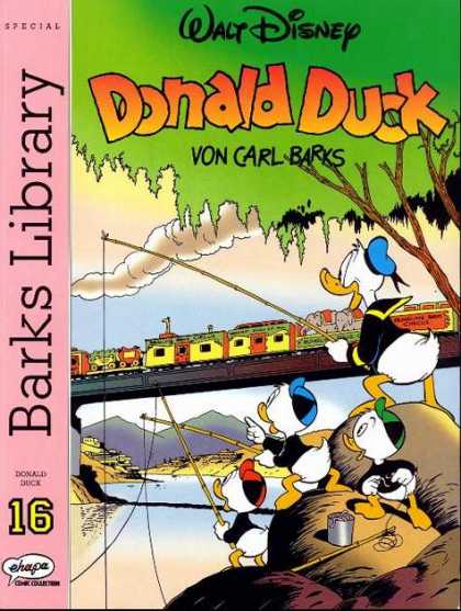 Barks Library 22 - Ducks - Train - River - Bridge - Fishing