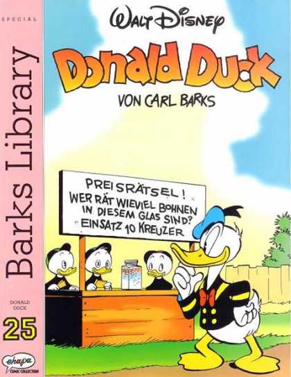 Barks Library 31 - Donald Duck - Lemonade Stand - Wood Fence - Tree - Von Carl Barks