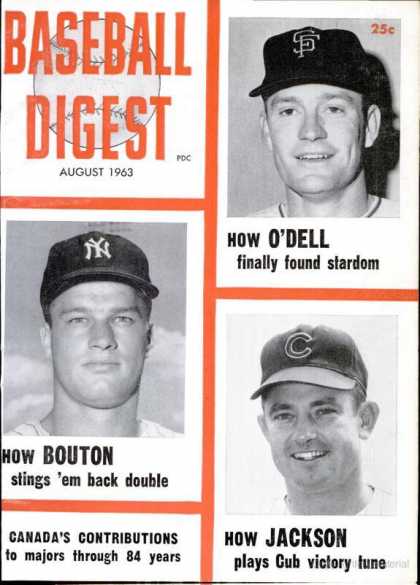 Baseball Digest - August 1963
