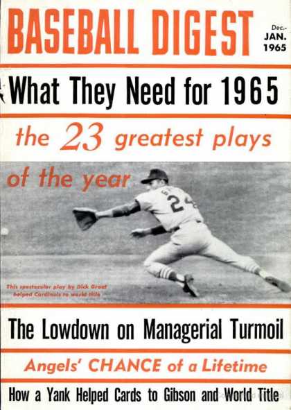 Baseball Digest - December 1965