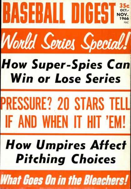 Baseball Digest - October 1966