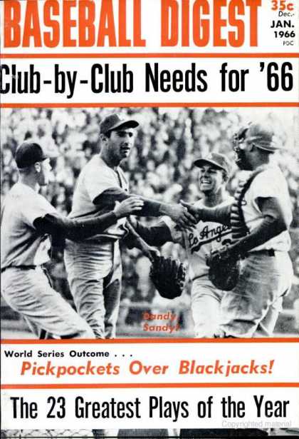 Baseball Digest - December 1966