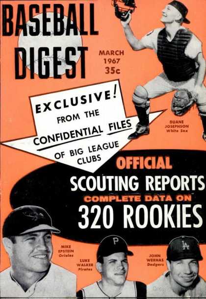 Baseball Digest - March 1967