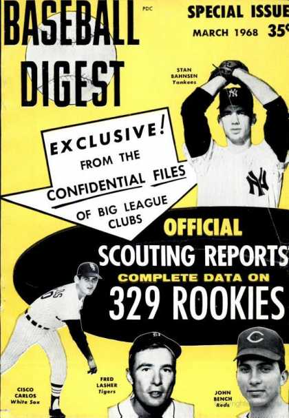 Baseball Digest - March 1968