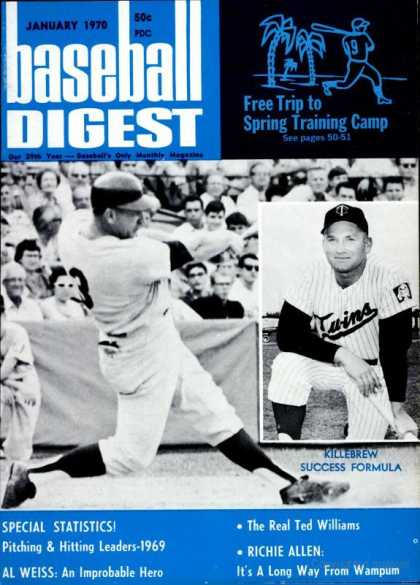 Baseball Digest - January 1970