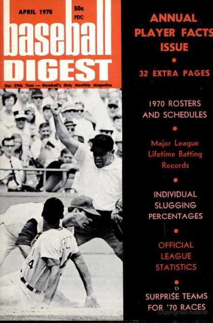 Baseball Digest - April 1970