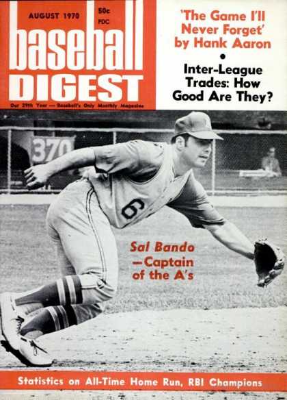 Baseball Digest - August 1970