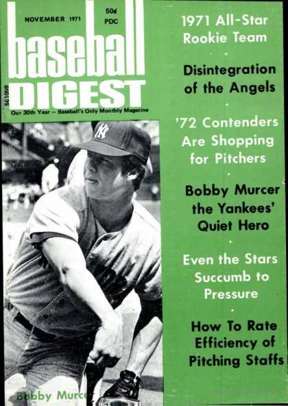 Baseball Digest - November 1971