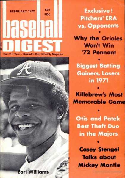 Baseball Digest - February 1972