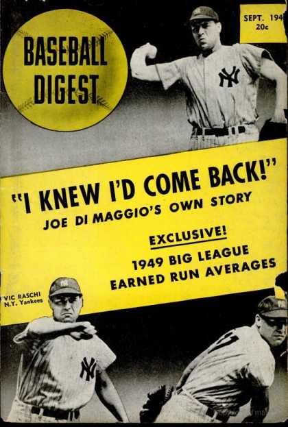Baseball Digest - September 1949