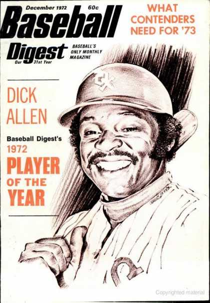 Baseball Digest - December 1972