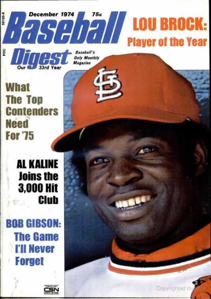 Baseball Digest - December 1974