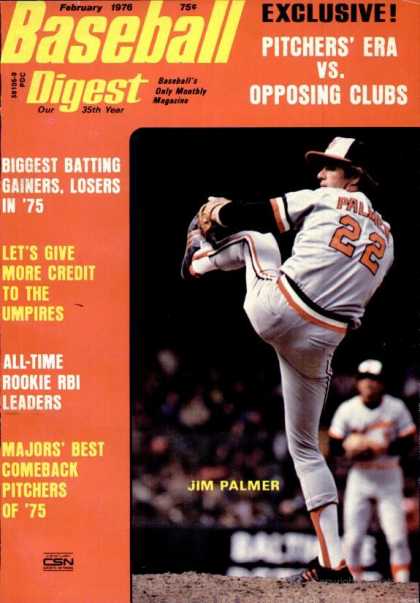 Baseball Digest - February 1976