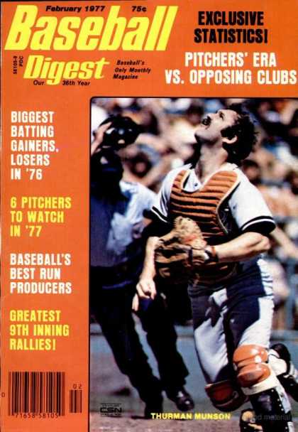 Baseball Digest - February 1977