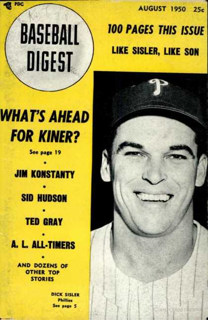 Baseball Digest - August 1950