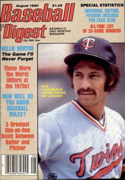 Baseball Digest - August 1980