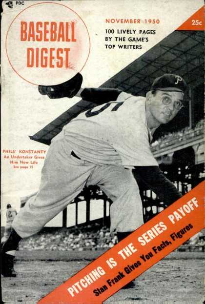 Baseball Digest - November 1950