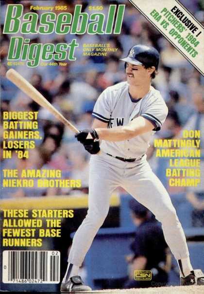 Baseball Digest - 1985