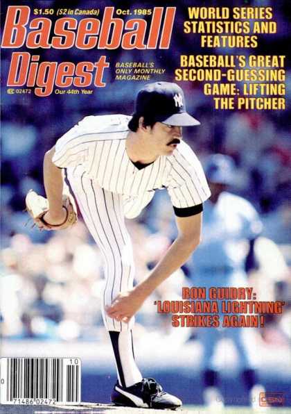 Baseball Digest - October 1985