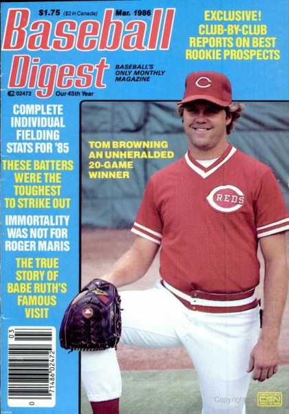 Baseball Digest - March 1986