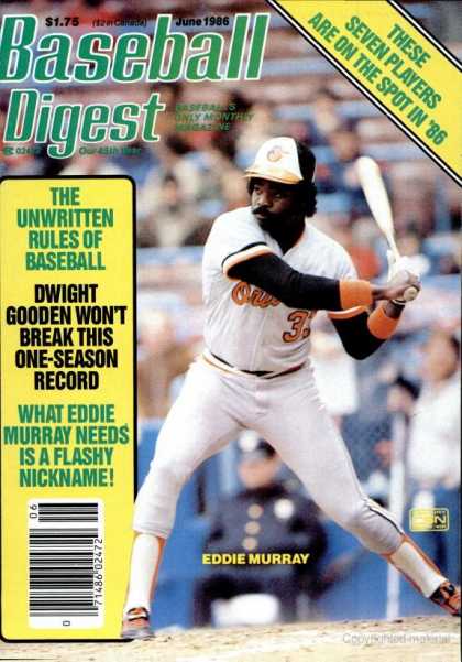 Baseball Digest - June 1986