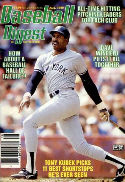 Baseball Digest - August 1988